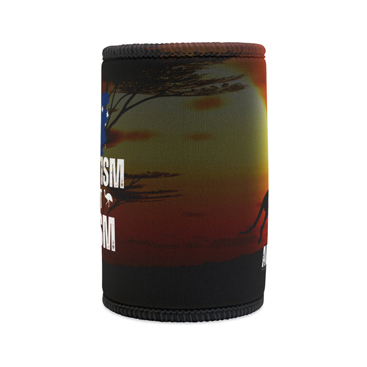Patriotism Is Not Racism Australian Flag Beer Can Stubby Holder