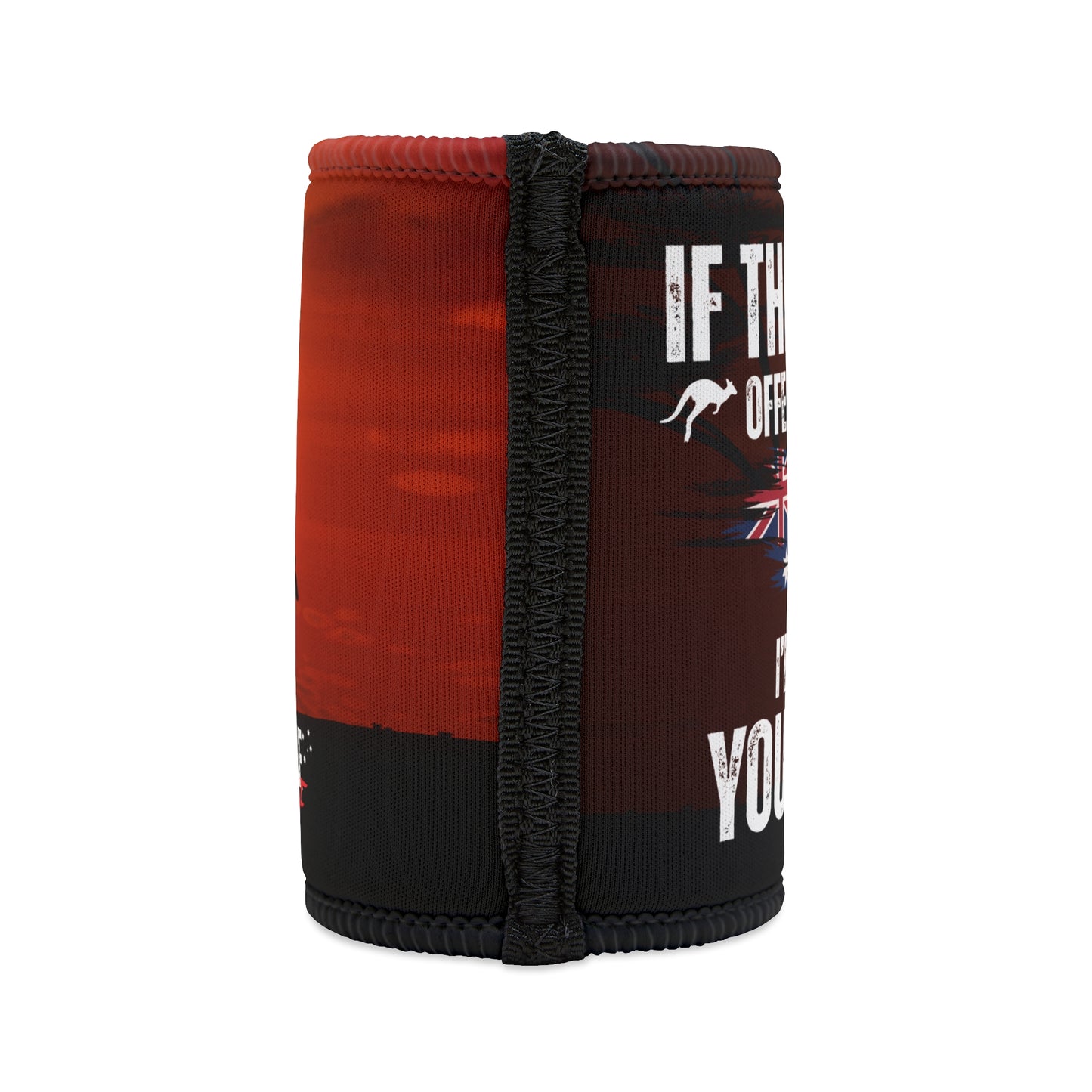 If This Flag Offends You Australian Flag Beer Can Stubby Holder