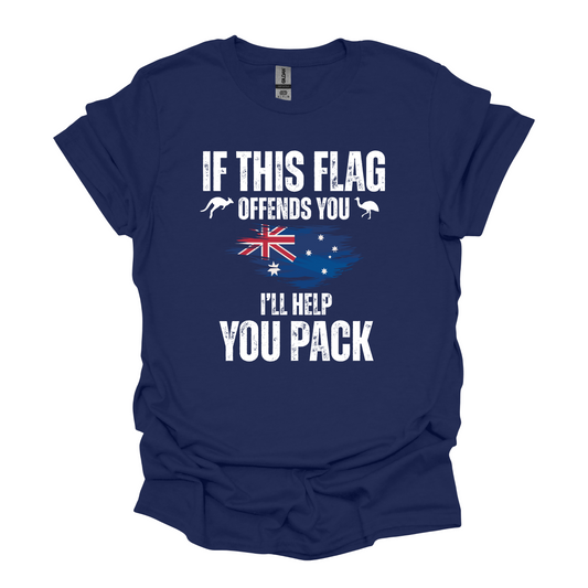 If This Flag Offends You Australian Flag Patriot Shirt
