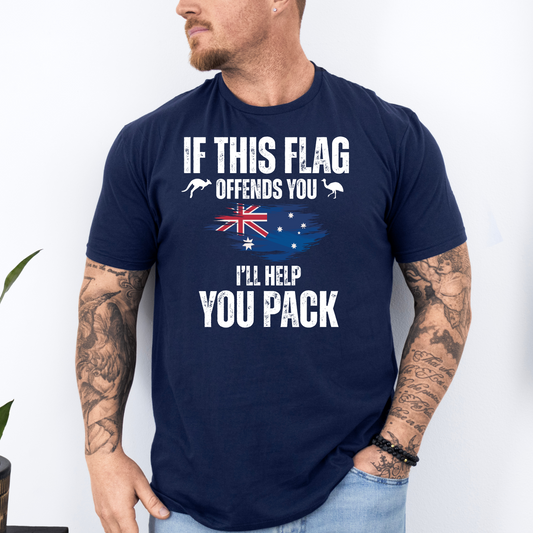 If This Flag Offends You Australian Flag Patriot Shirt