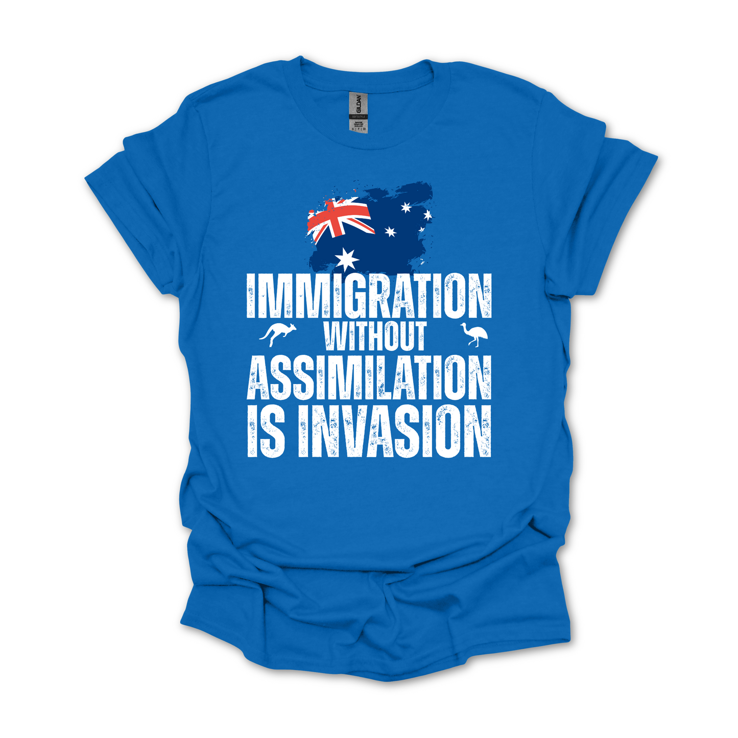 Immigration without Assimilation is Invasion Australian Flag Shirt