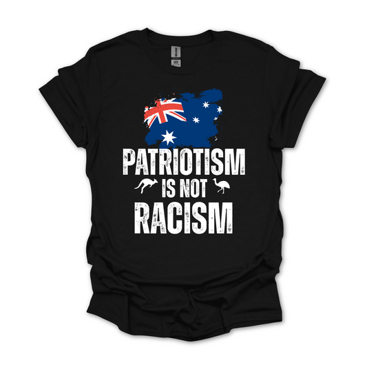 Big Fella Fits, Patriotism Is Not Racism Australian Flag Shirt