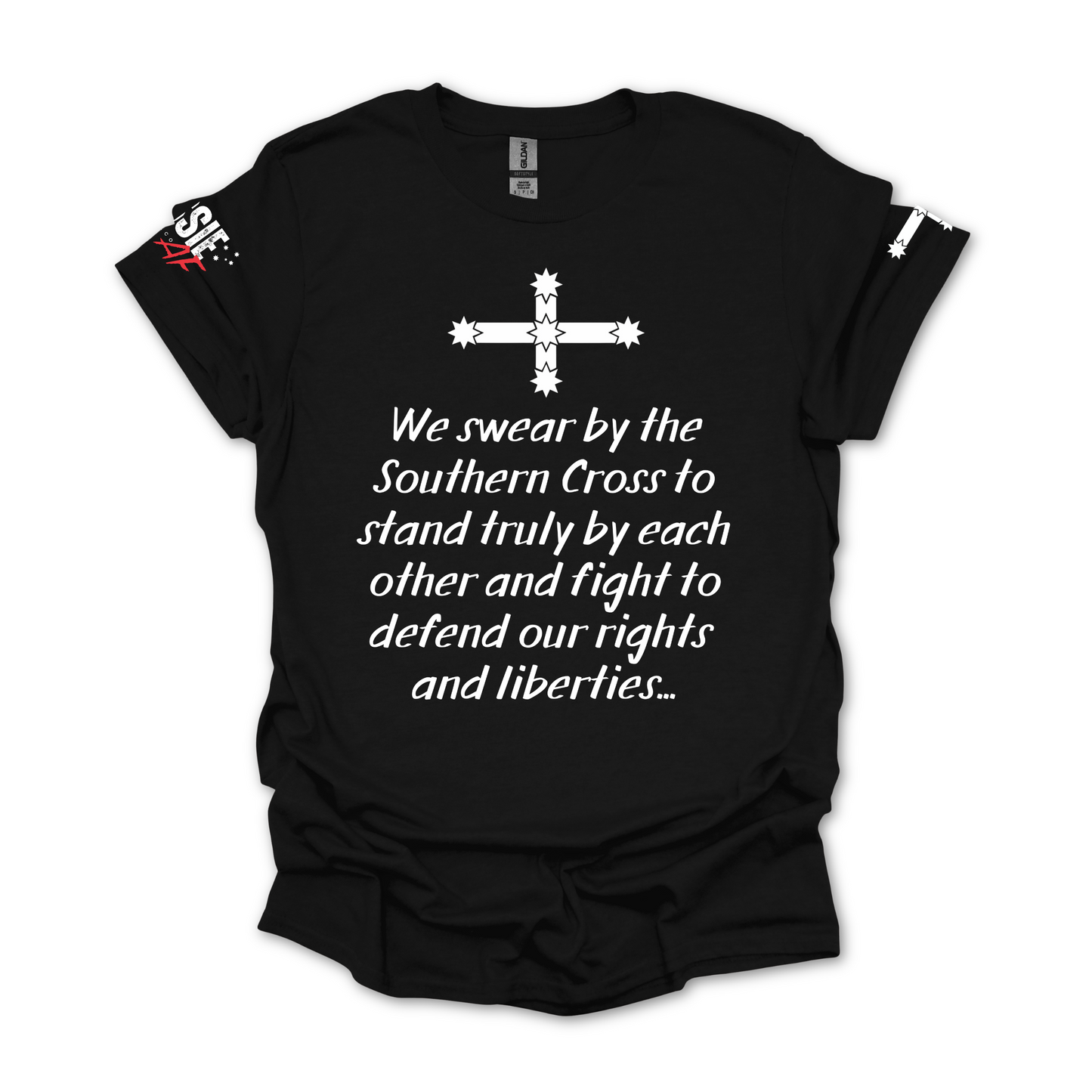Eureka Flag Oath Unisex T-Shirt with Sleeve Printing