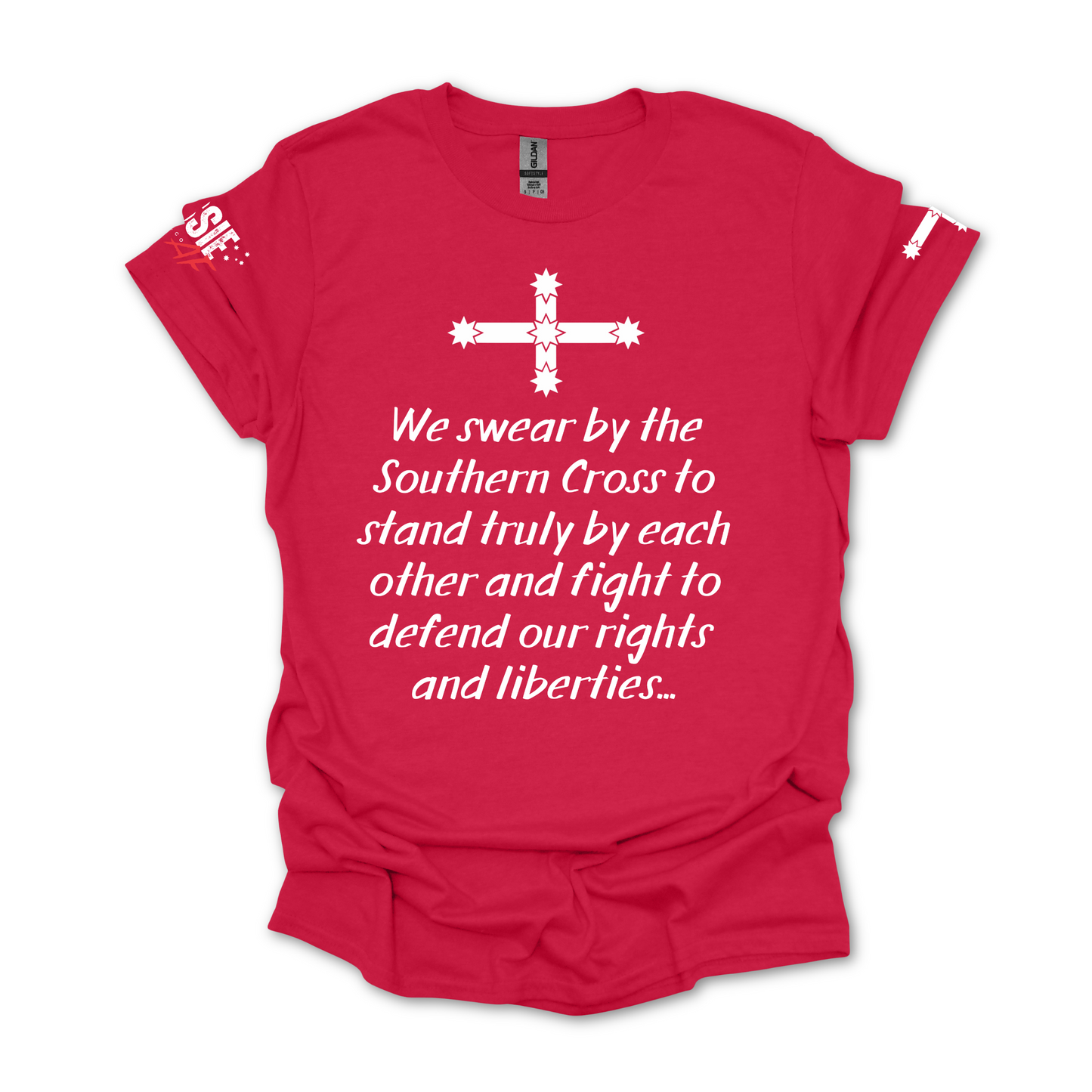 Eureka Flag Oath Unisex T-Shirt with Sleeve Printing