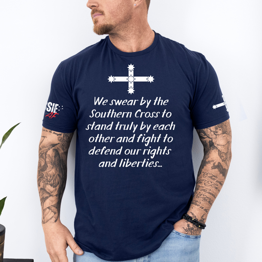 Eureka Flag Oath Unisex T-Shirt with Sleeve Printing