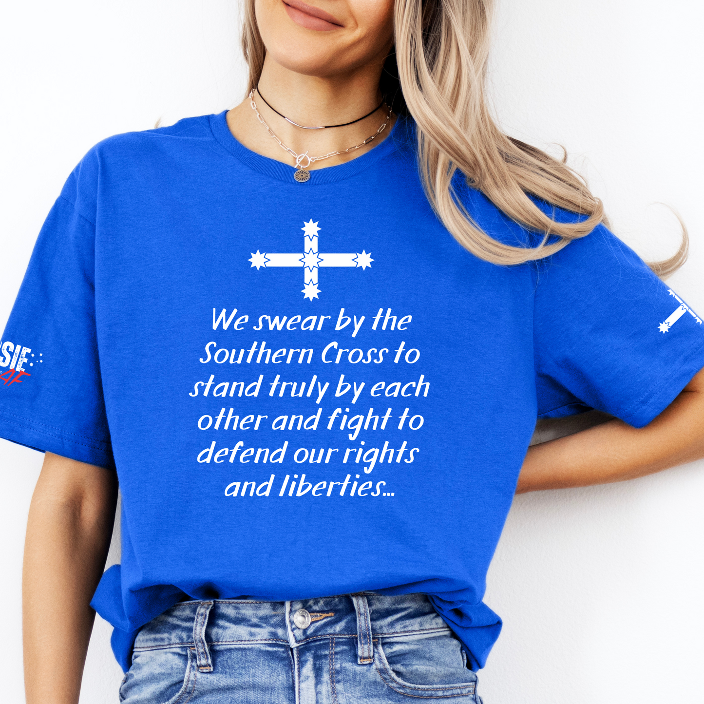 Eureka Flag Oath Unisex T-Shirt with Sleeve Printing