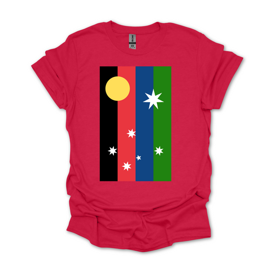 Australian Unity Australian/Aboriginal/Torres Straight Islands Flag Shirt