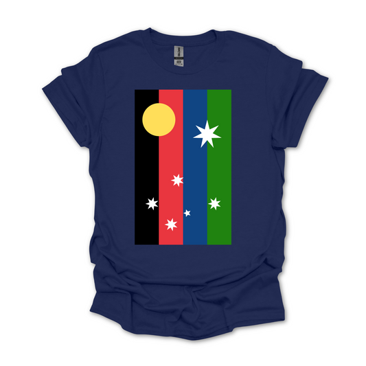 Australian Unity Australian/Aboriginal/Torres Straight Islands Flag Shirt