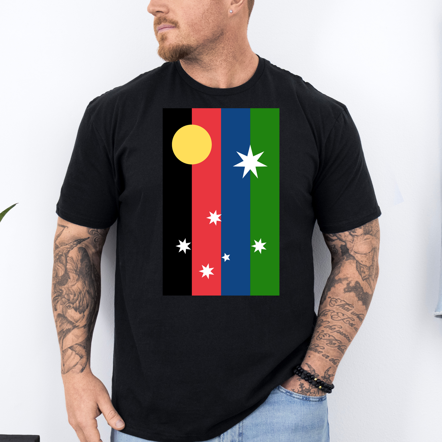 Australian Unity Australian/Aboriginal/Torres Straight Islands Flag Shirt