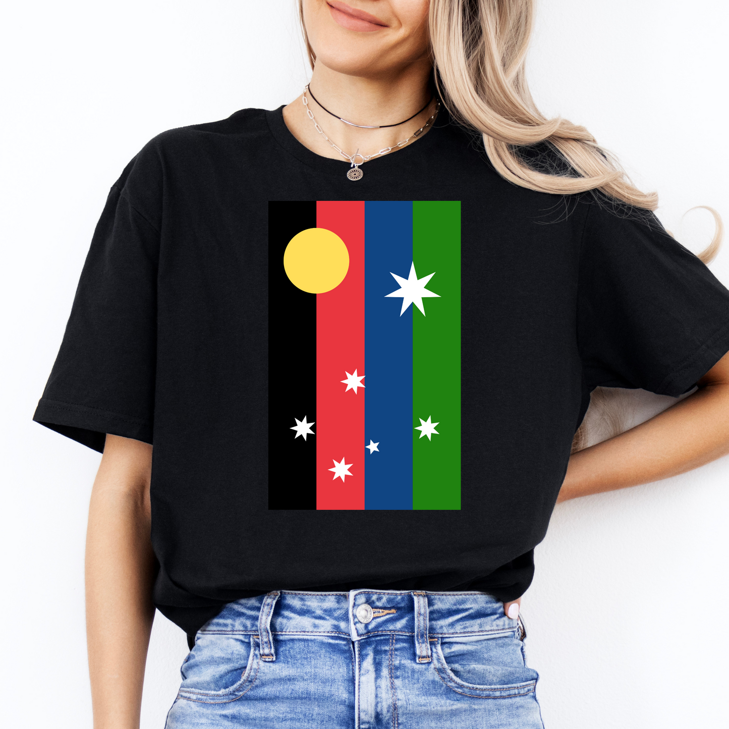 Australian Unity Australian/Aboriginal/Torres Straight Islands Flag Shirt