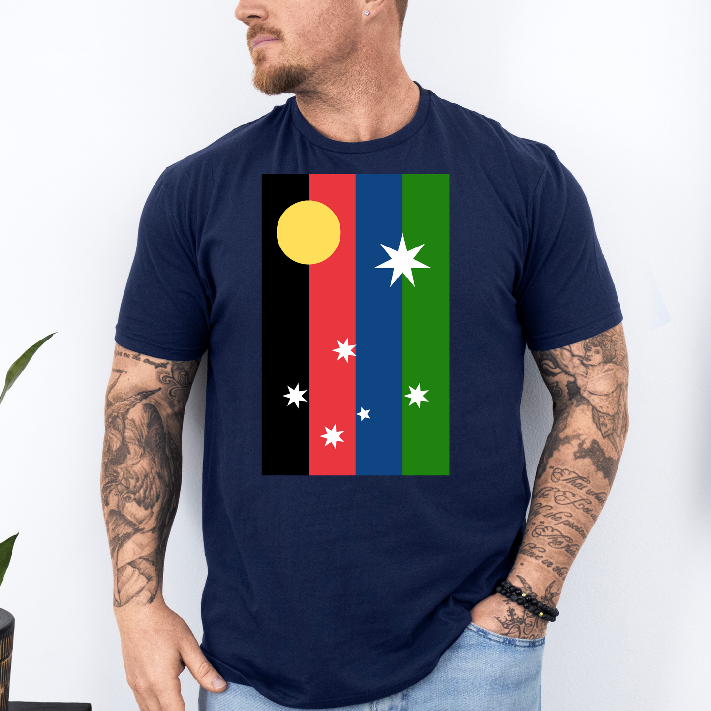 Australian Unity Australian/Aboriginal/Torres Straight Islands Flag Shirt