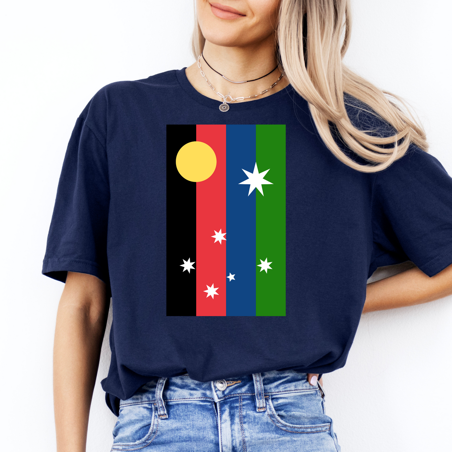 Australian Unity Australian/Aboriginal/Torres Straight Islands Flag Shirt