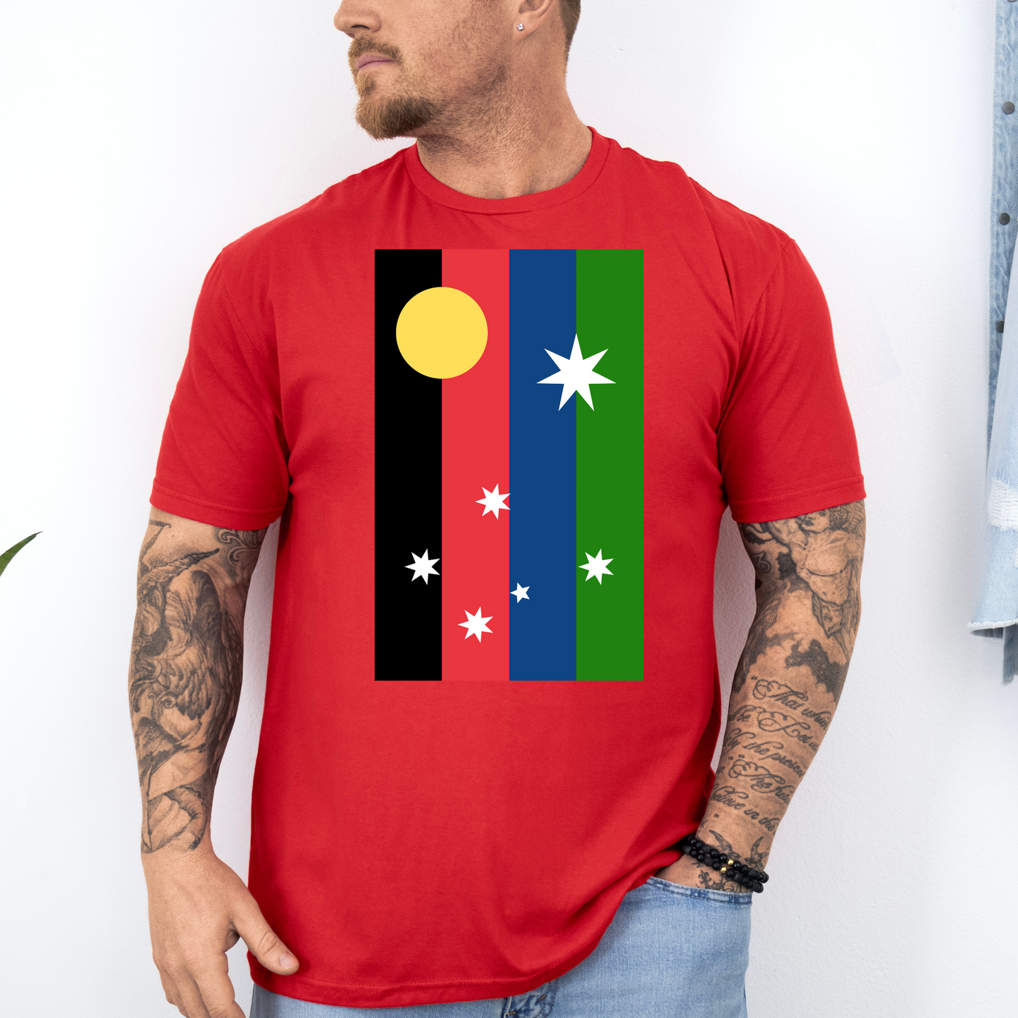 Australian Unity Australian/Aboriginal/Torres Straight Islands Flag Shirt