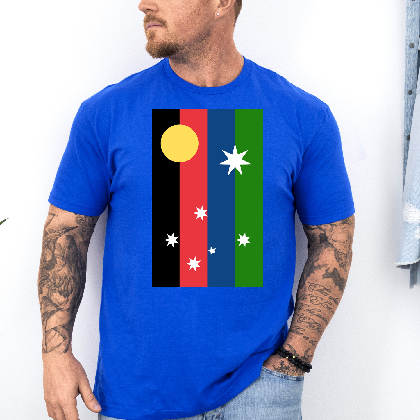Australian Unity Australian/Aboriginal/Torres Straight Islands Flag Shirt