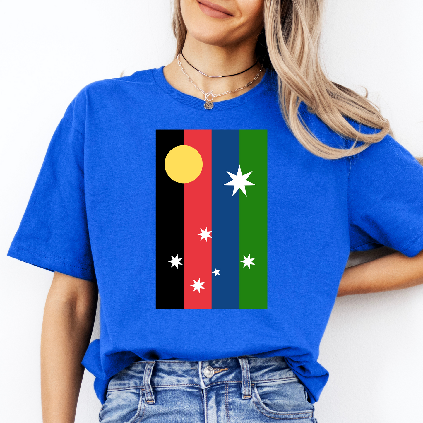Australian Unity Australian/Aboriginal/Torres Straight Islands Flag Shirt