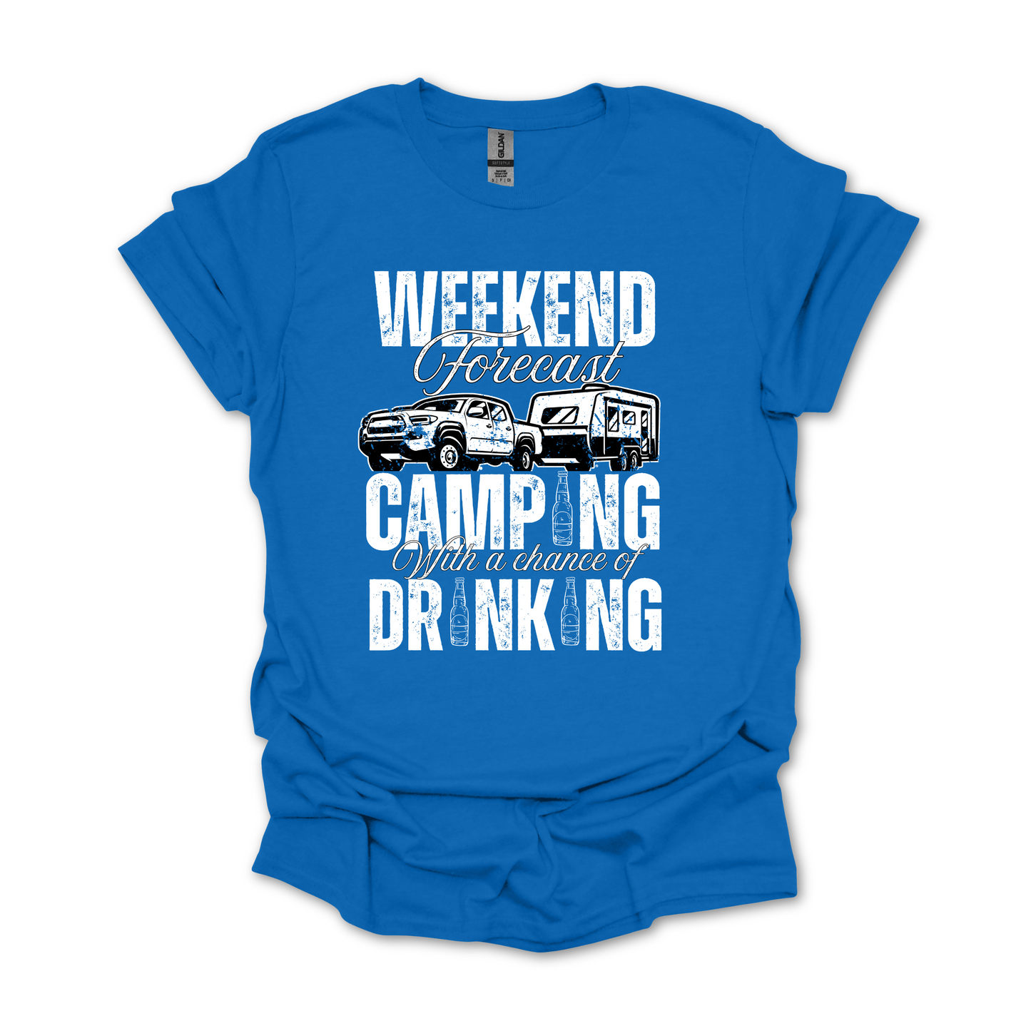 Weekend Forecast Caravan Camping Unisex Shirt