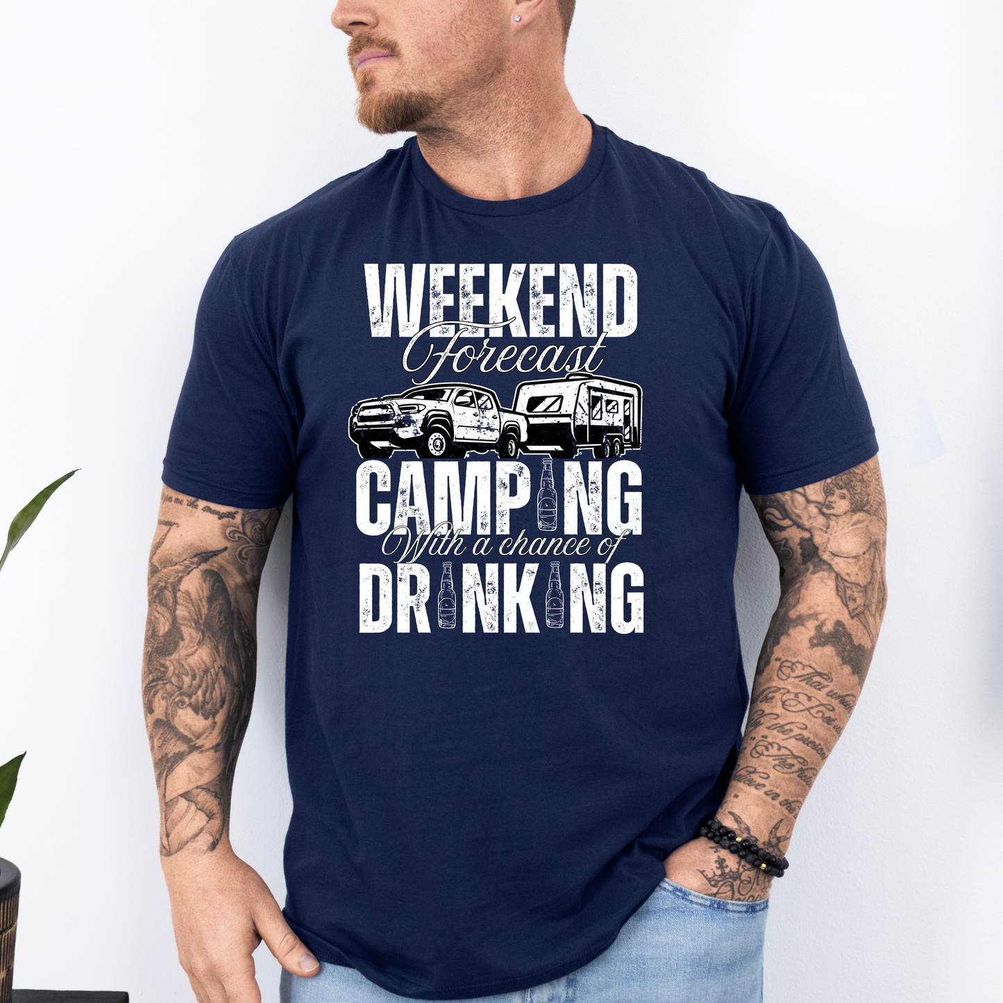 Weekend Forecast Caravan Camping Unisex Shirt