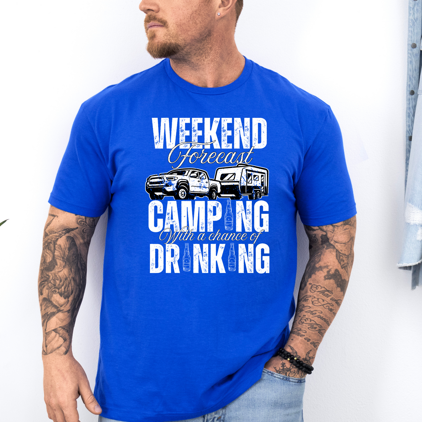 Weekend Forecast Caravan Camping Unisex Shirt