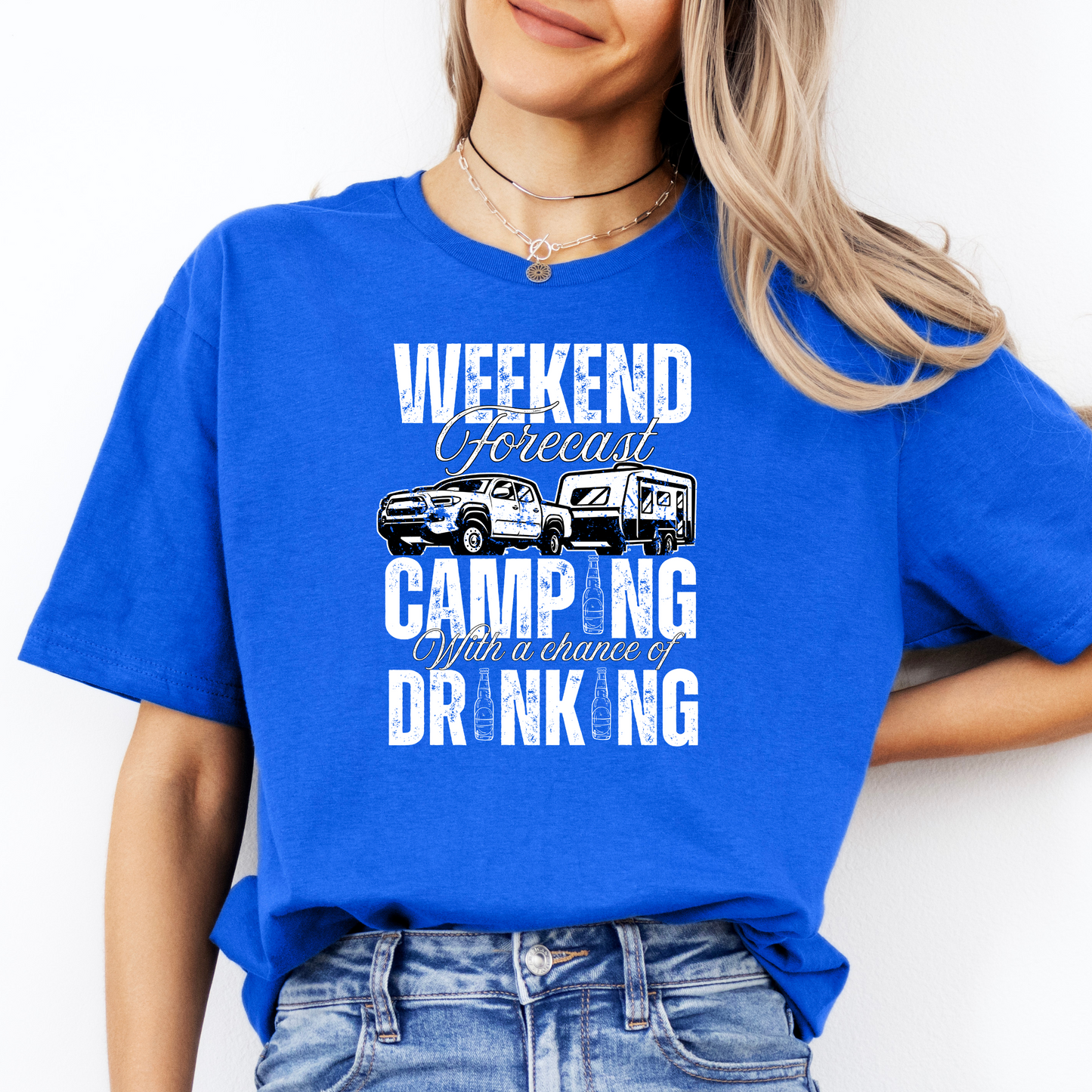 Weekend Forecast Caravan Camping Unisex Shirt