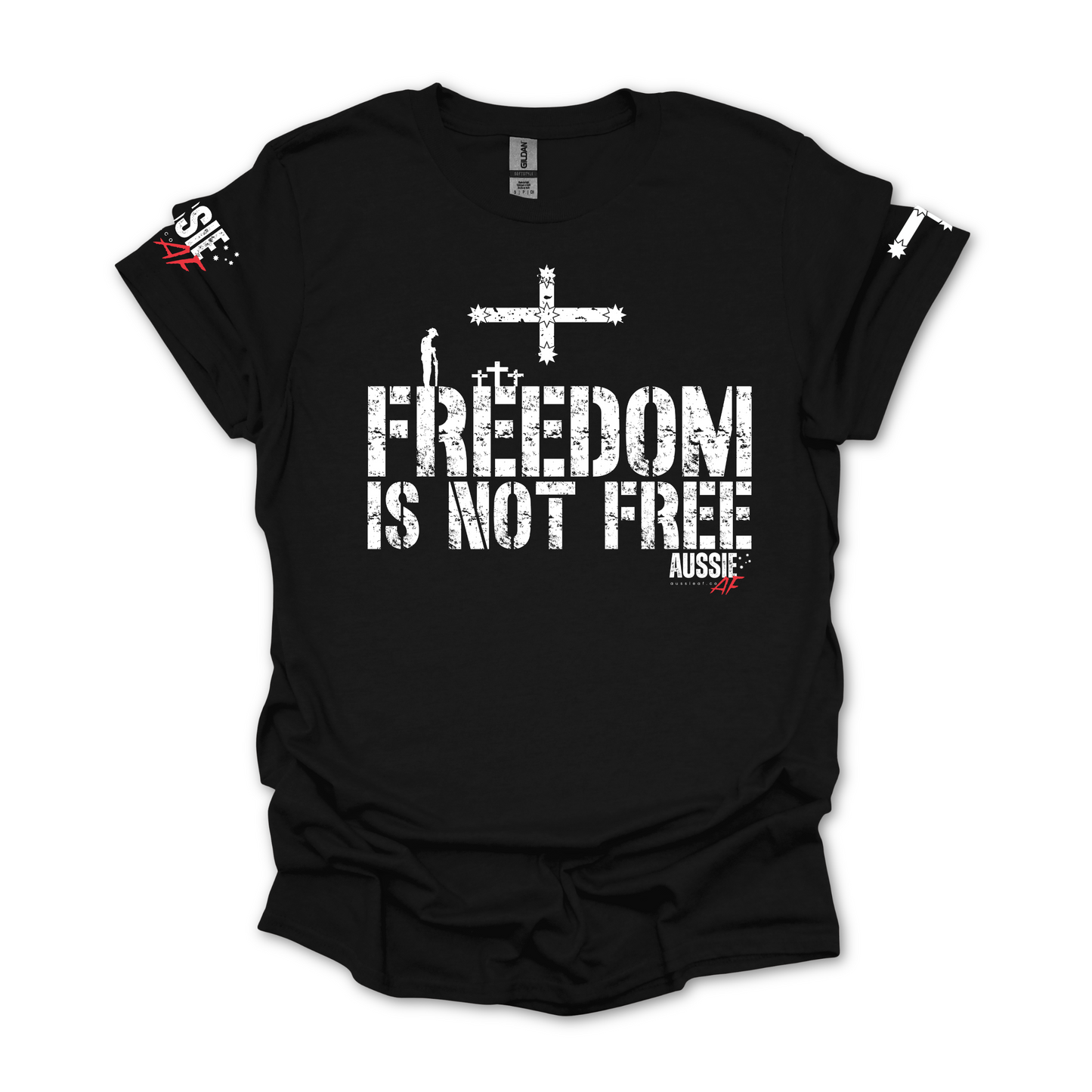 Freedom Is Not Free Eureka Flag Unisex T-Shirt with Sleeve Printing