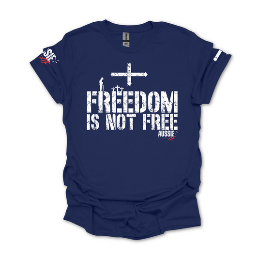 Freedom Is Not Free Eureka Flag Unisex T-Shirt with Sleeve Printing