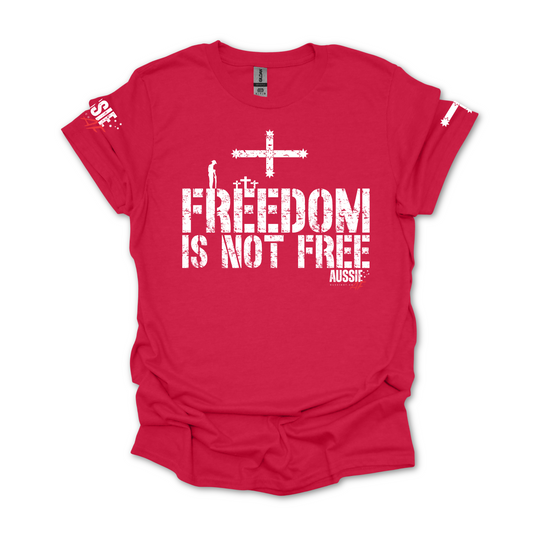 Freedom Is Not Free Eureka Flag Unisex T-Shirt with Sleeve Printing