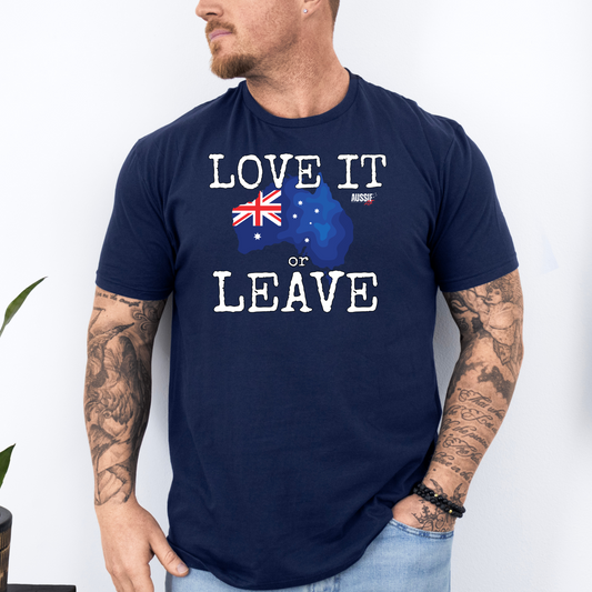Love it or Leave Australian Flag Unisex Shirt