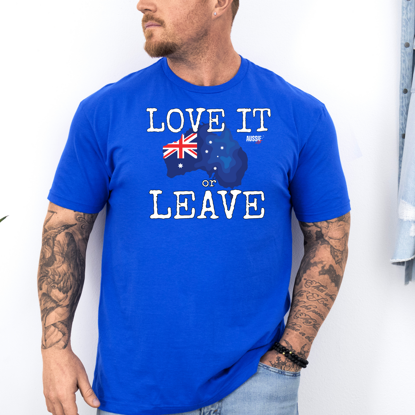 Love it or Leave Australian Flag Unisex Shirt