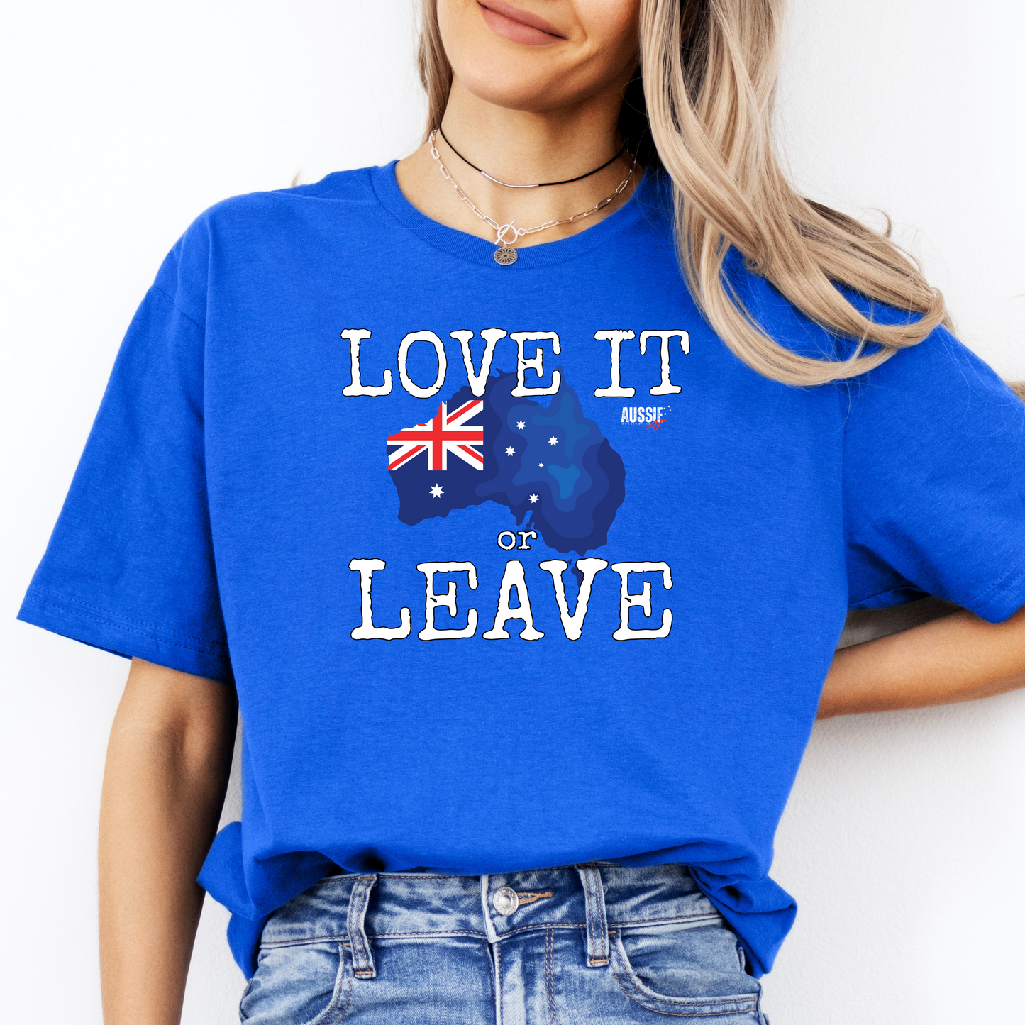 Love it or Leave Australian Flag Unisex Shirt