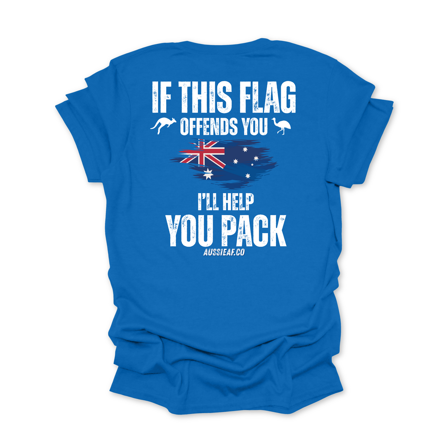 If This Flag Offends You Australian Flag Unisex BACK Print Shirt