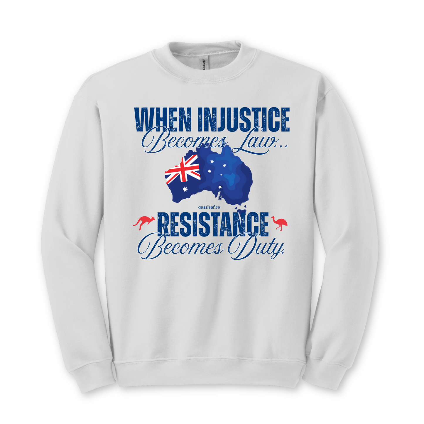 When Injustice Becomes Law Eureka Flag Jumper