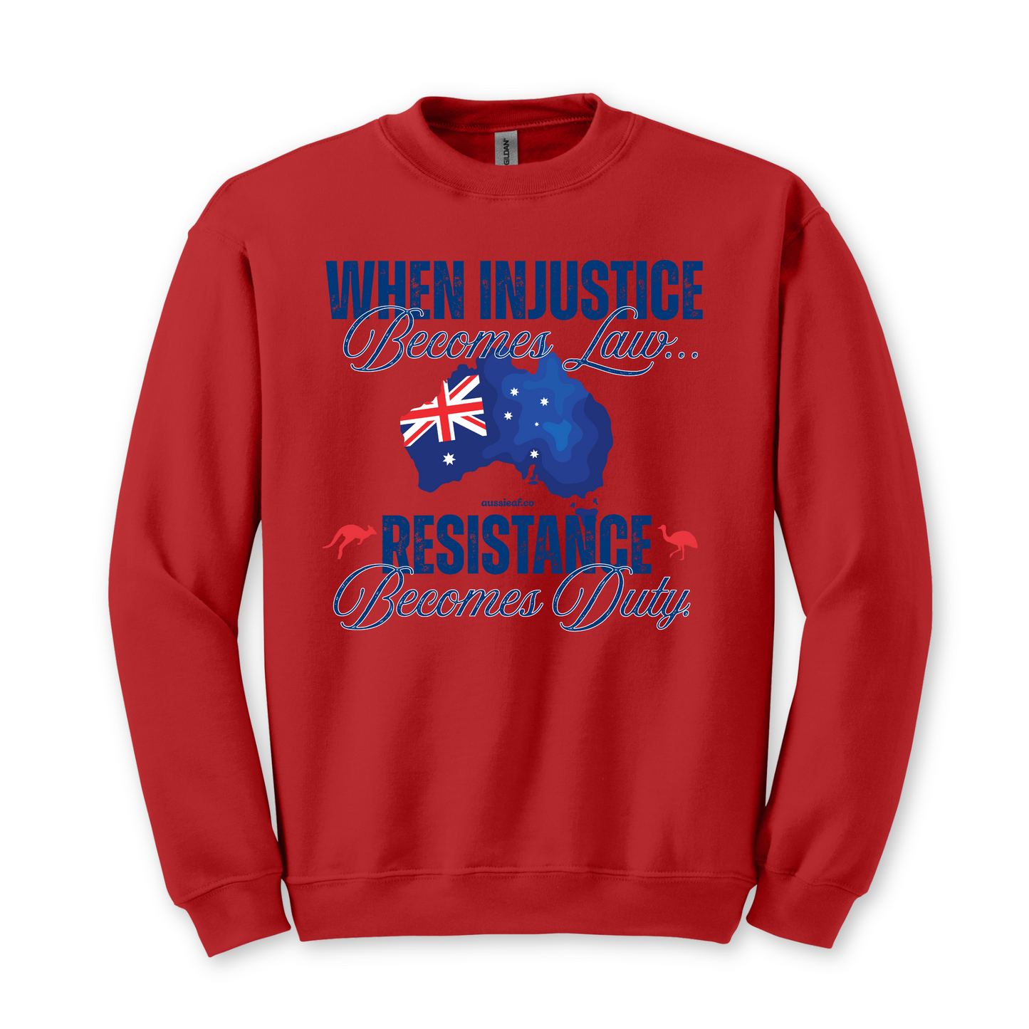 When Injustice Becomes Law Eureka Flag Jumper