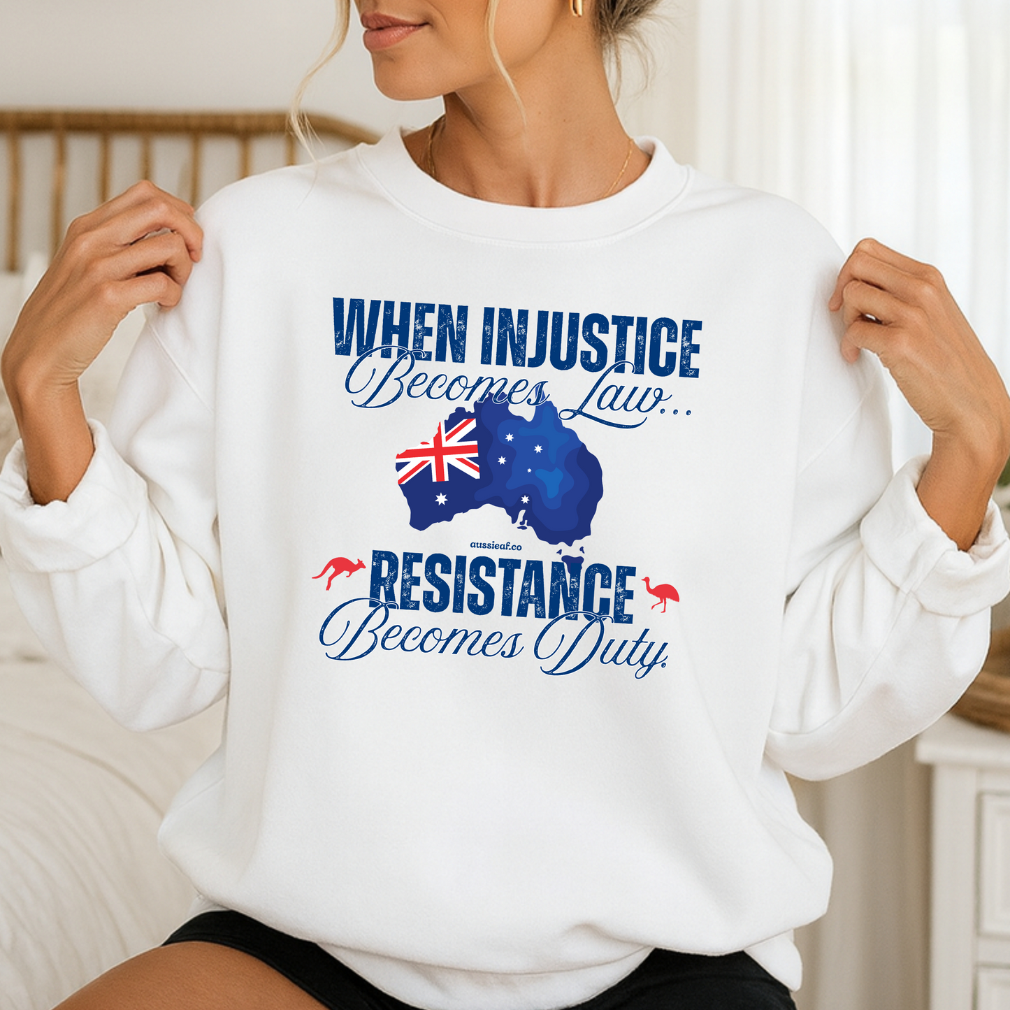 When Injustice Becomes Law Eureka Flag Jumper