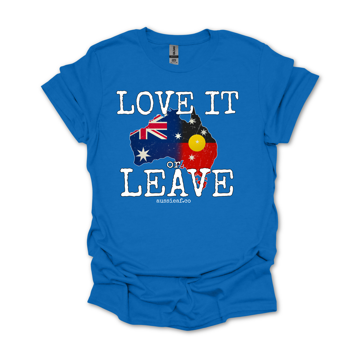 Love it or Leave Australian/Aboriginal Flag Unisex Shirt