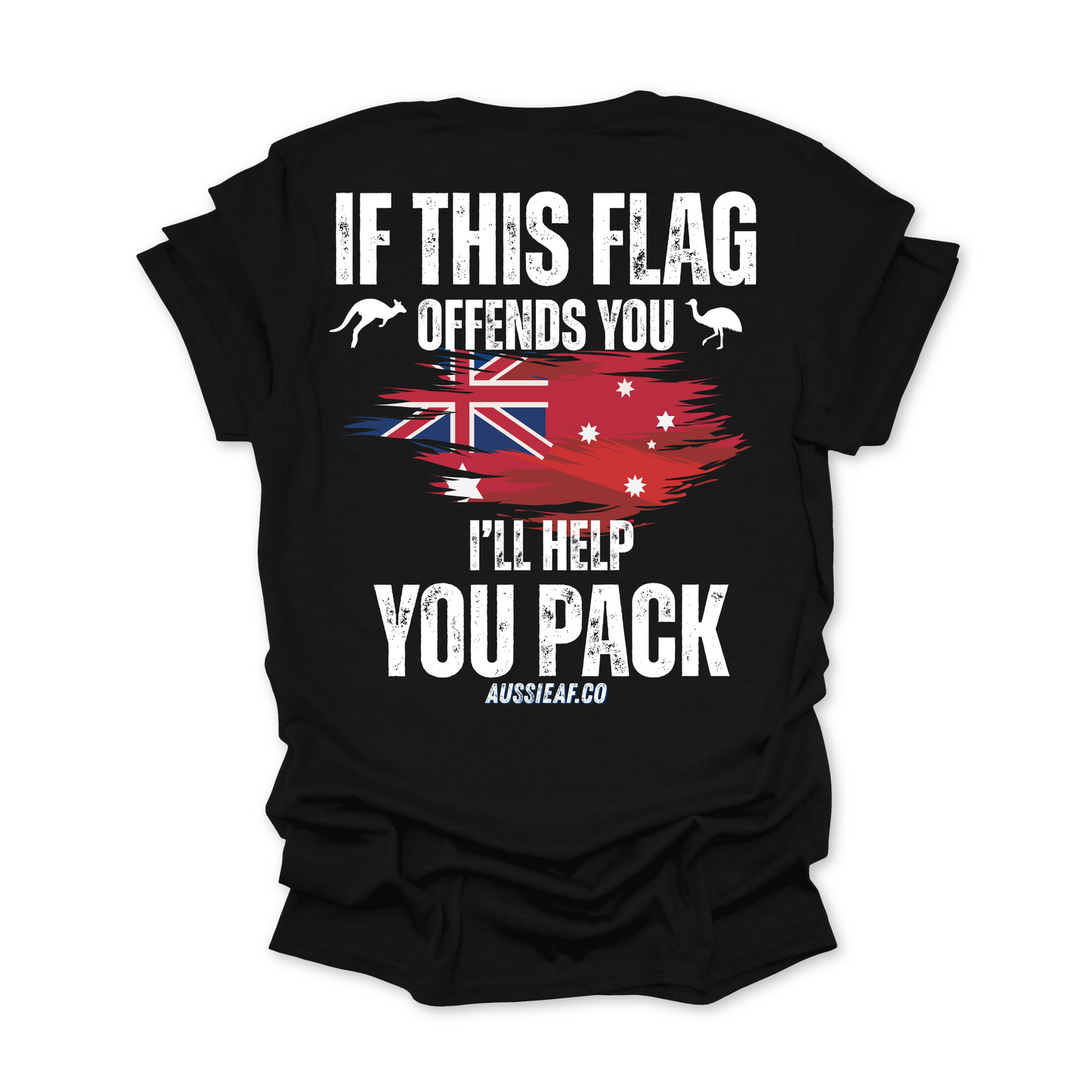 If This Flag Offends You Australian Federal Flag Unisex BACK Print Shirt