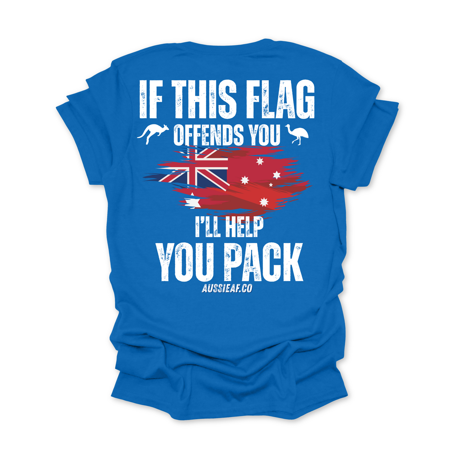 If This Flag Offends You Australian Federal Flag Unisex BACK Print Shirt