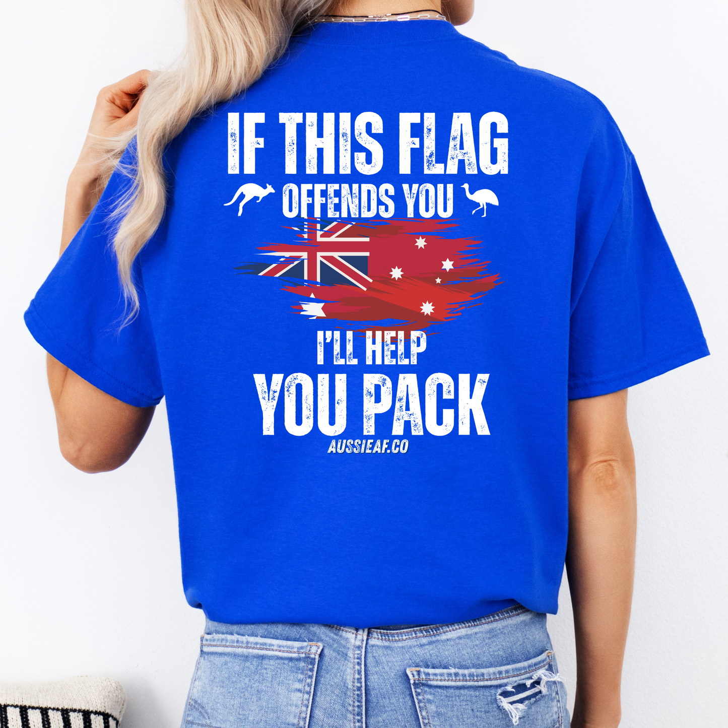 If This Flag Offends You Australian Federal Flag Unisex BACK Print Shirt
