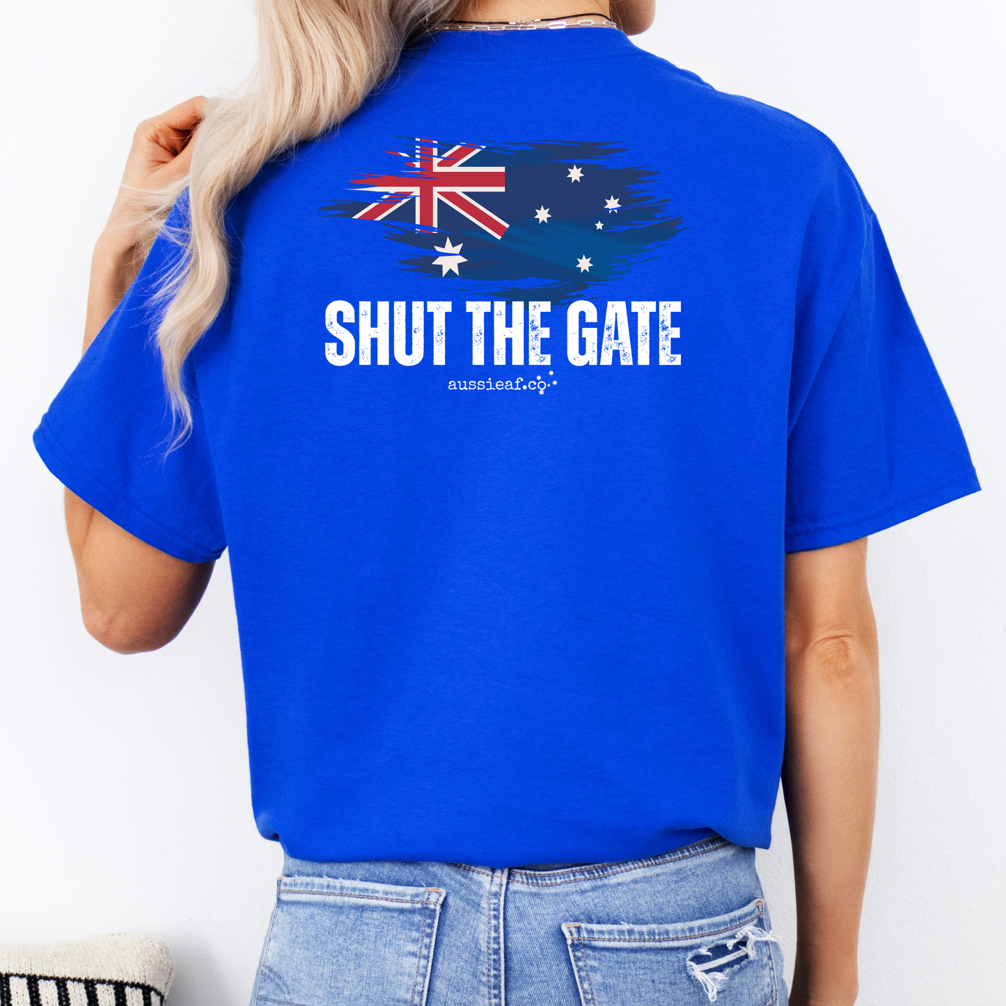 Shut the Gate Unisex BACK Print Shirt