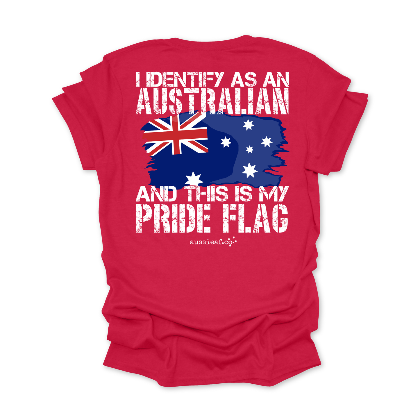 This is My Pride Flag Australian Flag Unisex BACK Print Shirt