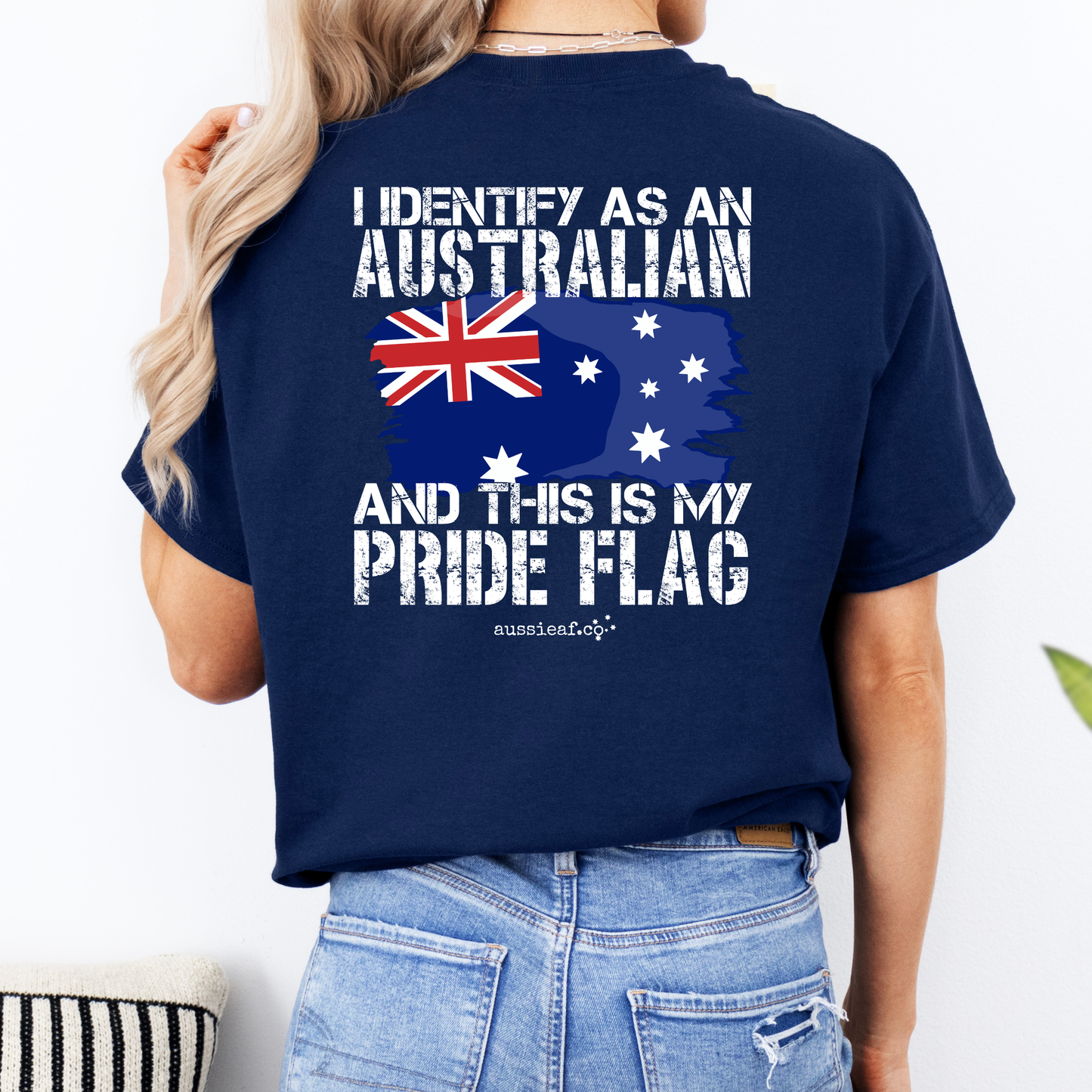 This is My Pride Flag Australian Flag Unisex BACK Print Shirt