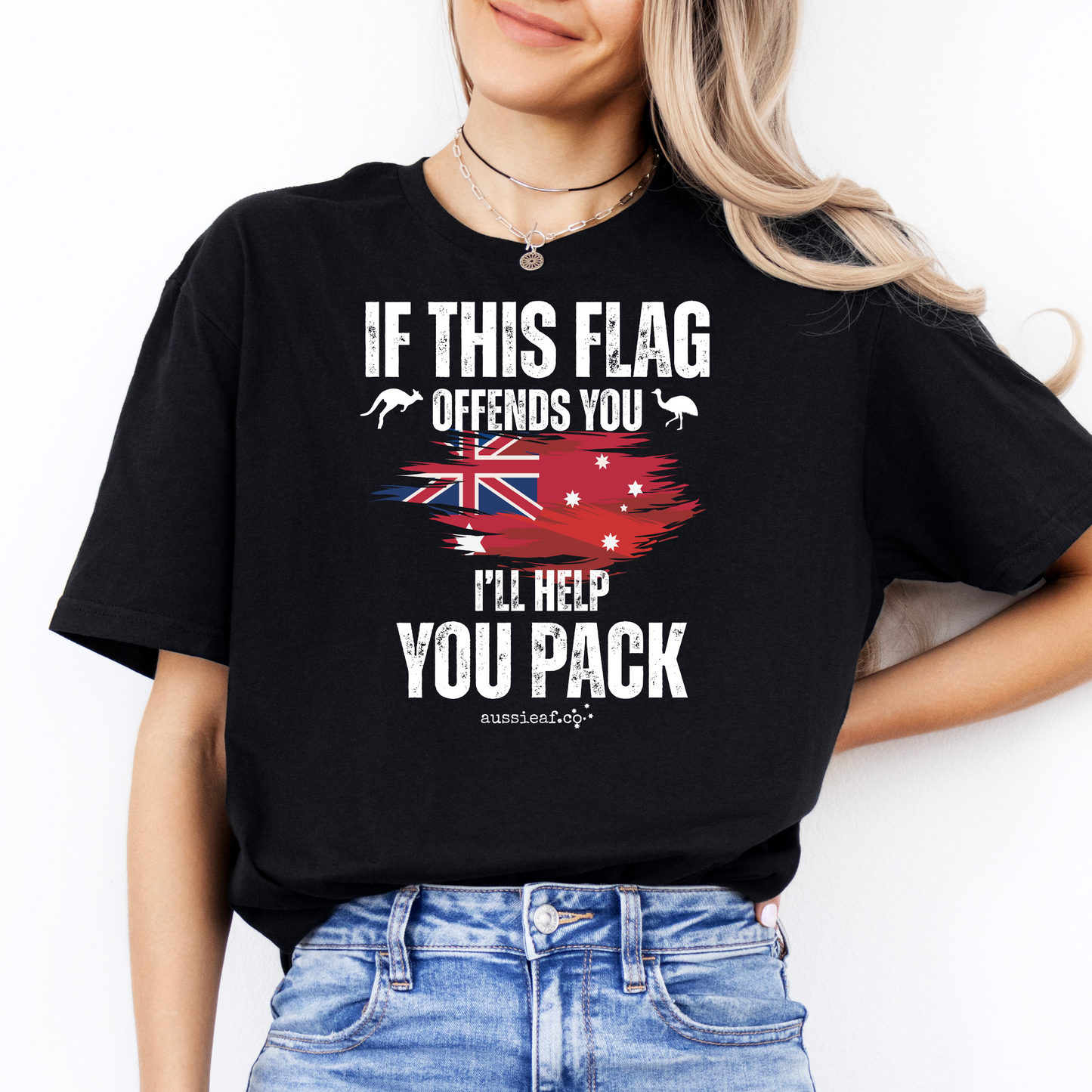If This Flag Offends You Australian Federal Flag Unisex FRONT Print Shirt