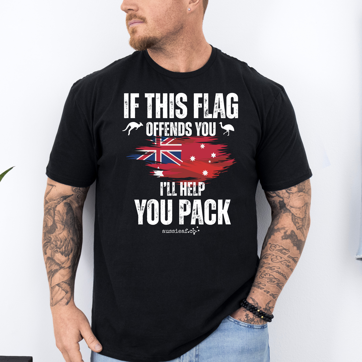 If This Flag Offends You Australian Federal Flag Unisex FRONT Print Shirt