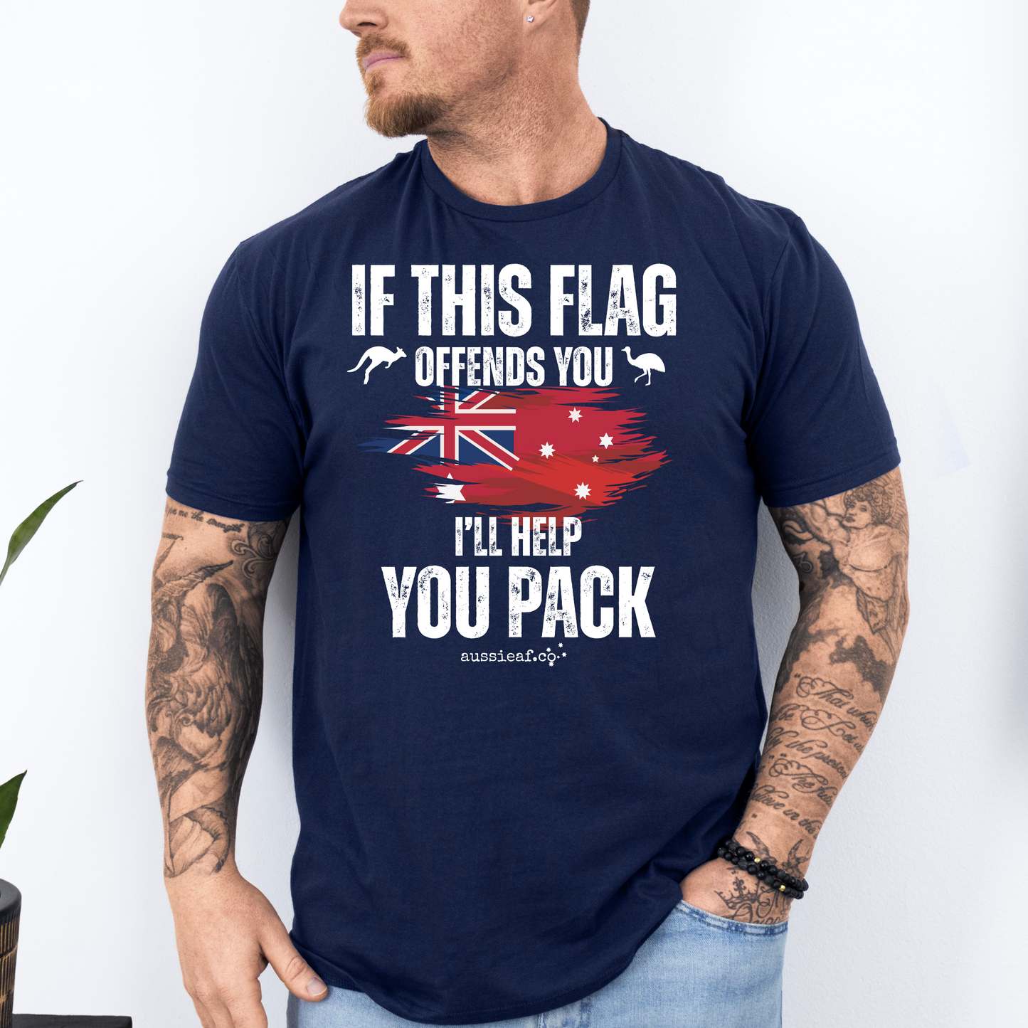 If This Flag Offends You Australian Federal Flag Unisex FRONT Print Shirt