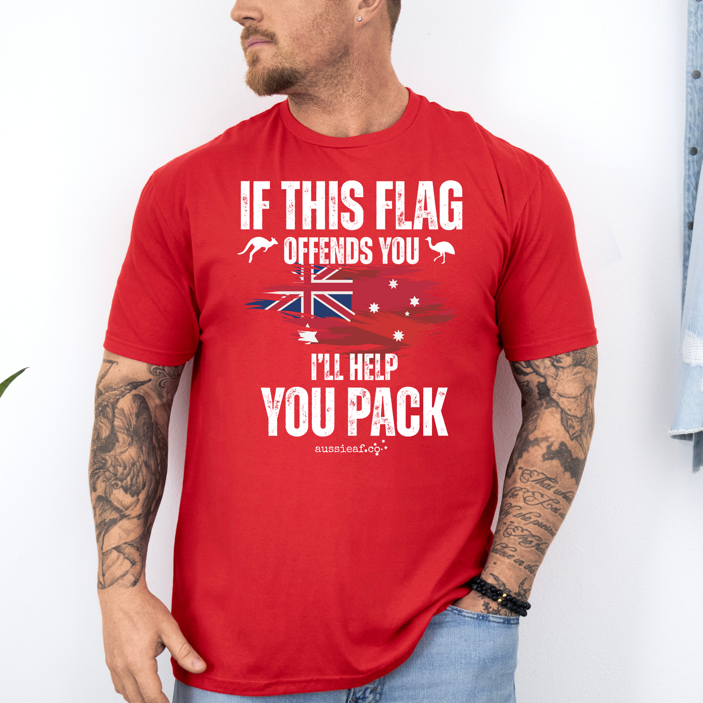 If This Flag Offends You Australian Federal Flag Unisex FRONT Print Shirt