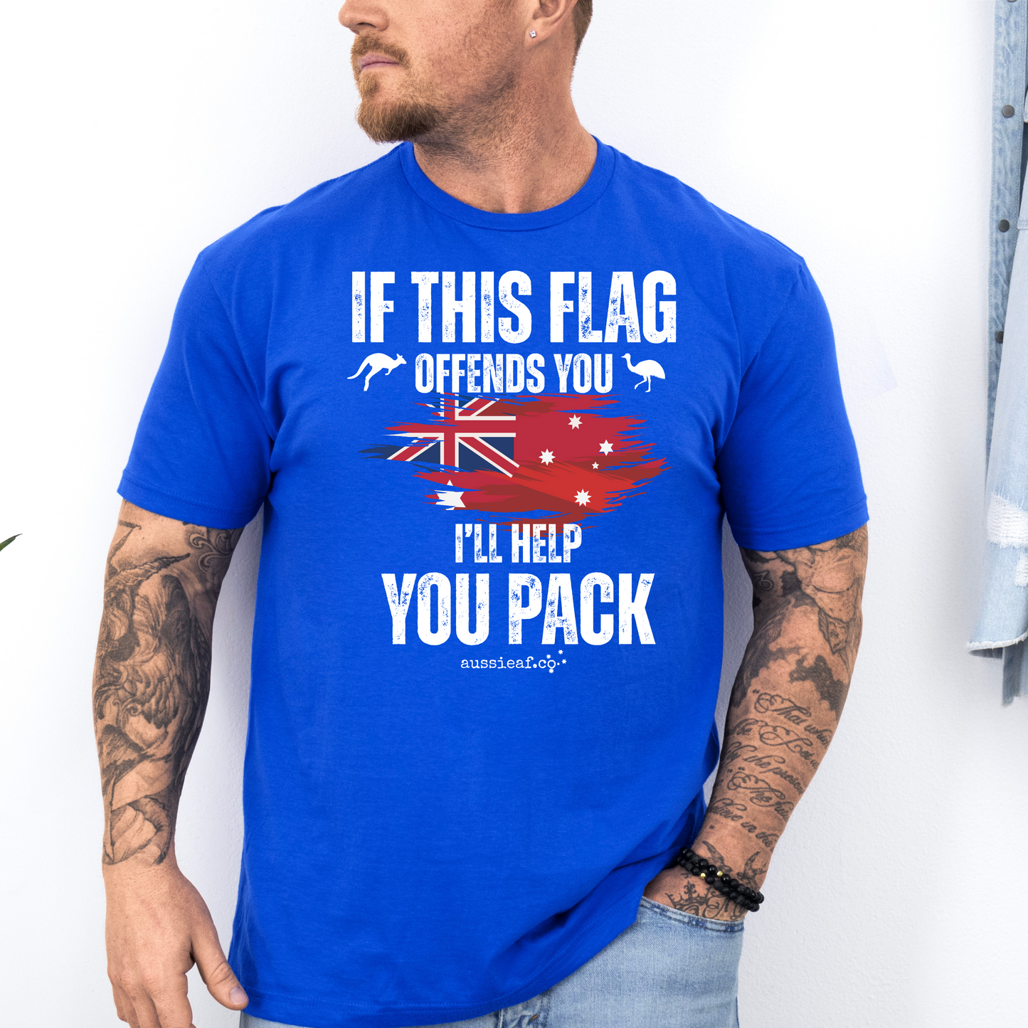 If This Flag Offends You Australian Federal Flag Unisex FRONT Print Shirt