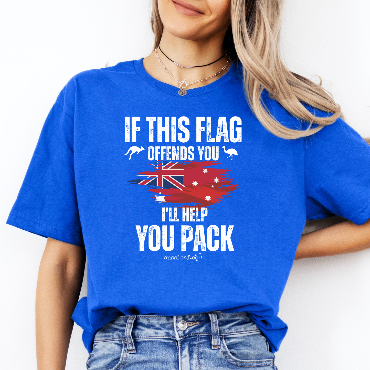 If This Flag Offends You Australian Federal Flag Unisex FRONT Print Shirt