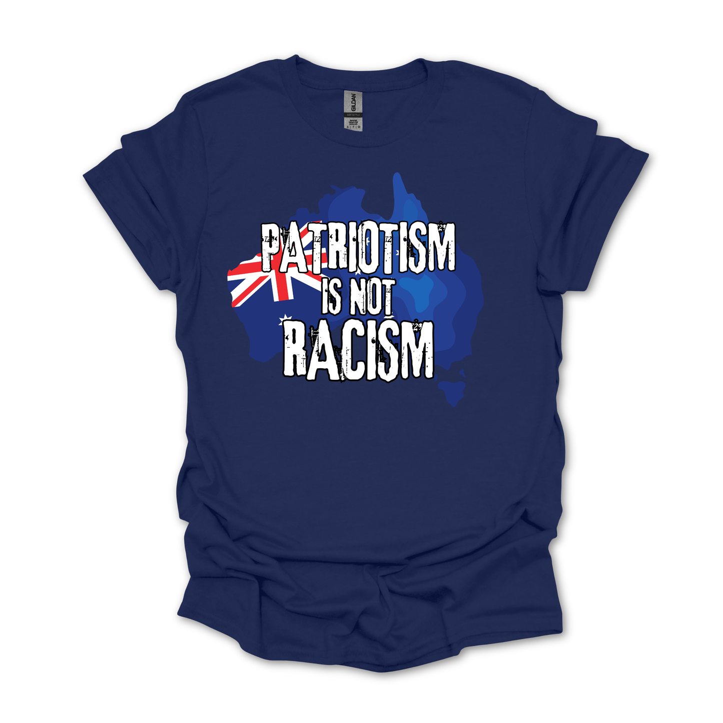 Patriotism is not Racism Australian Flag Unisex FRONT Print Shirt V3