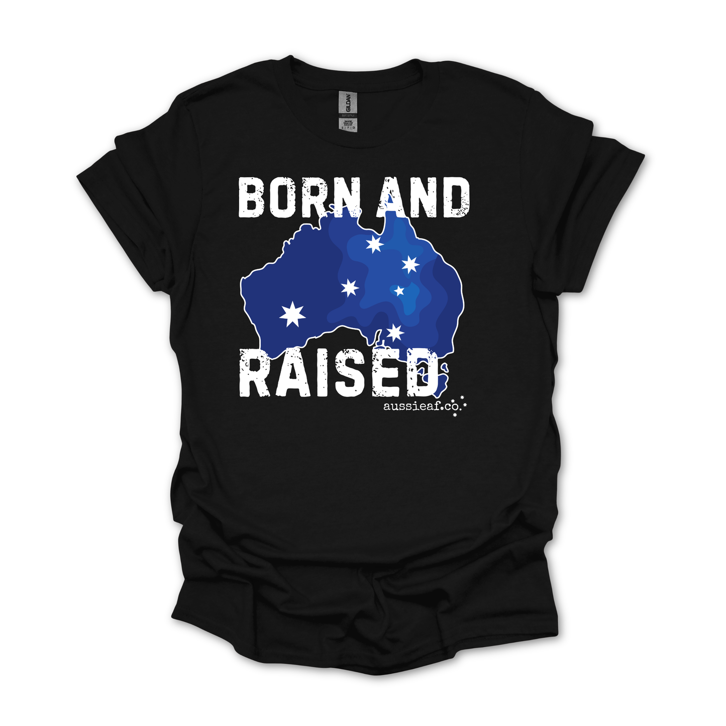 Born & Raised Australian Southern Cross Unisex FRONT Print Shirt