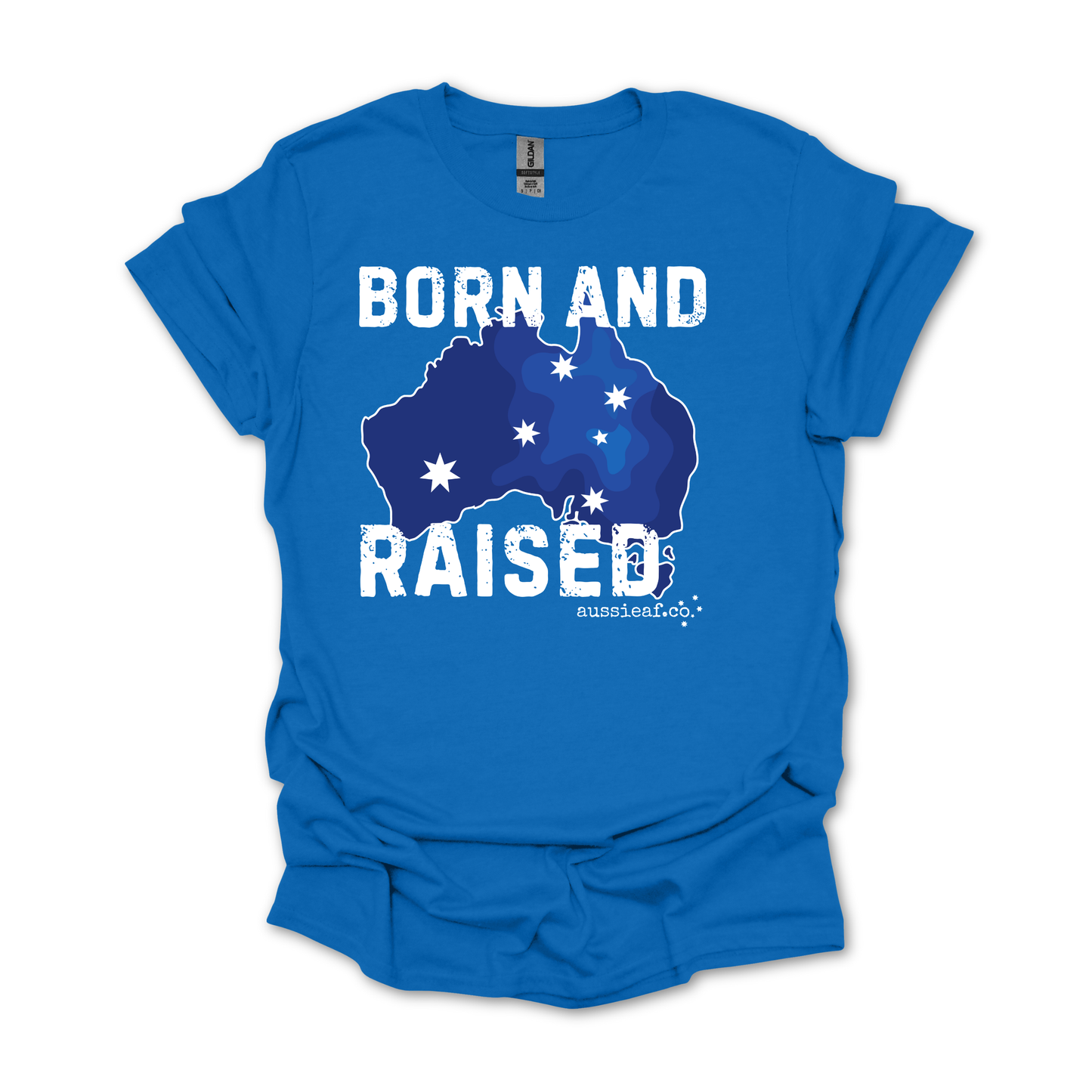 Born & Raised Australian Southern Cross Unisex FRONT Print Shirt