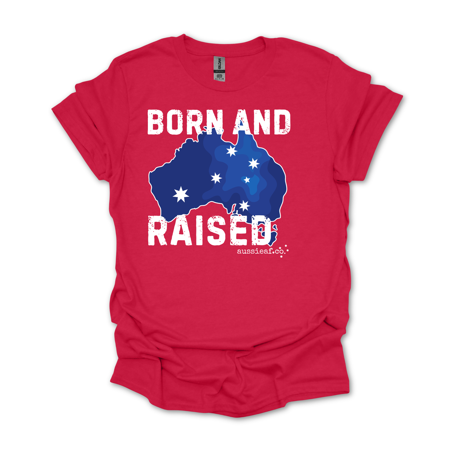 Born & Raised Australian Southern Cross Unisex FRONT Print Shirt